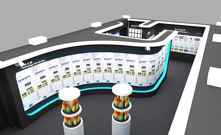 華天科技展廳設(shè)計(jì)案例3